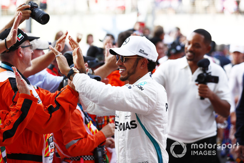Lewis Hamilton, Mercedes AMG F1 con Will Smith