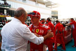 Kimi Raikkonen, Ferrari, on the grid