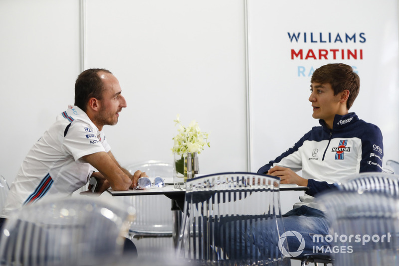 Robert Kubica, Williams Martini Racing, George Russell,