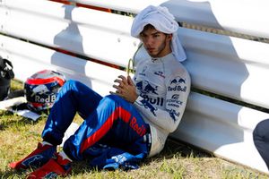 Pierre Gasly, Scuderia Toro Rosso, sur la grille