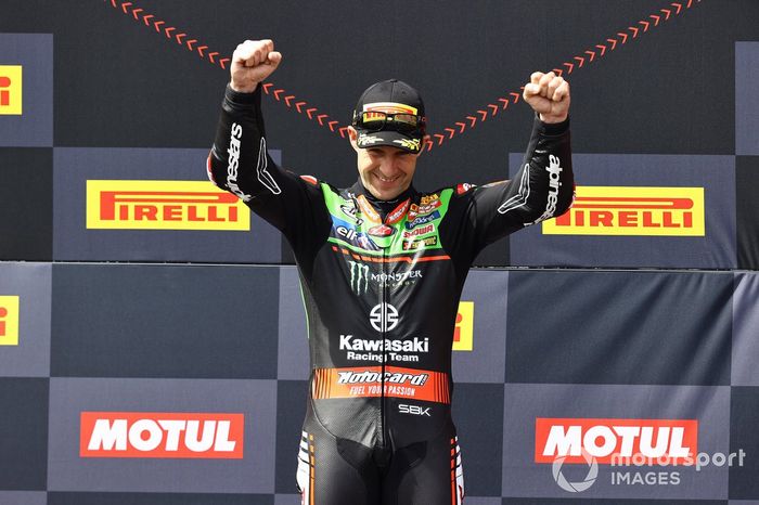 Podio: ganador Jonathan Rea, Kawasaki Racing Team WSBK