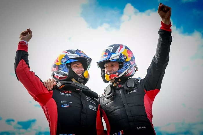 Winners Sébastien Ogier, Vincent Landais, Toyota Gazoo Racing WRT Toyota GR Yaris Rally1