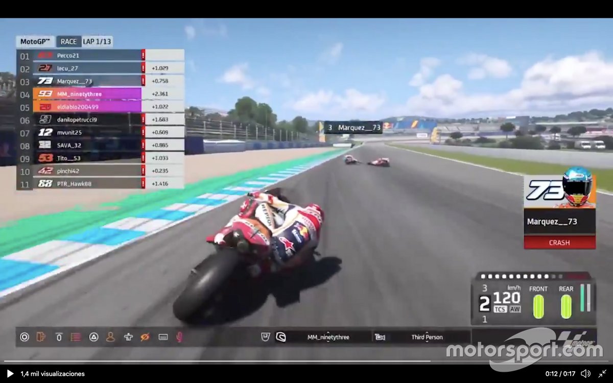 GP España virtual MotoGP