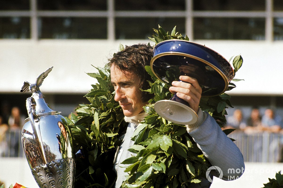 Il vincitore della gara Jackie Stewart, Tyrrell 003 Ford, GP di Francia del 1971