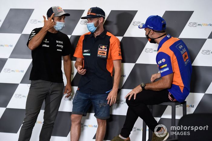 Johann Zarco, Avintia Racing, Brad Binder, Red Bull KTM Factory Racing, Miguel Oliveira, Red Bull KTM Tech 3 