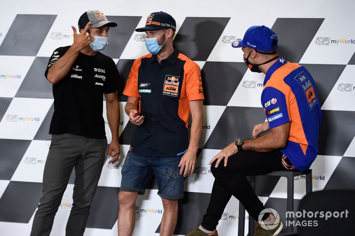 Johann Zarco, Avintia Racing, Brad Binder, Red Bull KTM Factory Racing, Miguel Oliveira, Red Bull KTM Tech 3