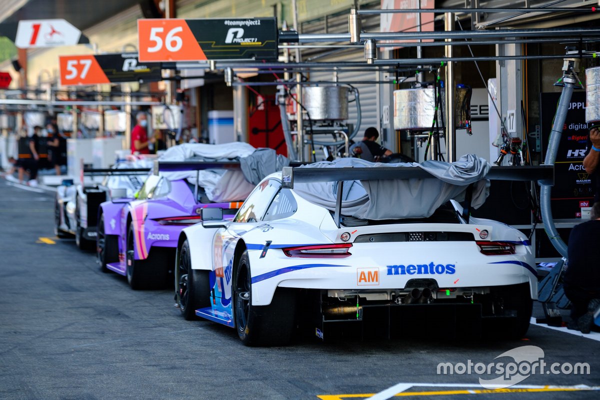 #56 Team Project 1 Porsche 911 RSR: Egidio Perfetti, Laurents Hörr, Matteo Cairoli, #57 Team Project 1 Porsche 911 RSR: Ben Keating, Felipe Fraga, Jeroen Bleekemolen