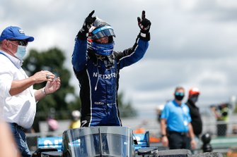 Race Winner Felix Rosenqvist, Chip Ganassi Racing Honda
