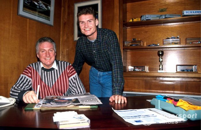 David Coulthard, con su familia