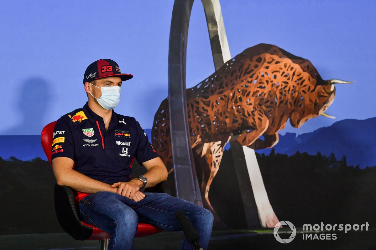 Max Verstappen, Red Bull Racing durante la conferenza stampa