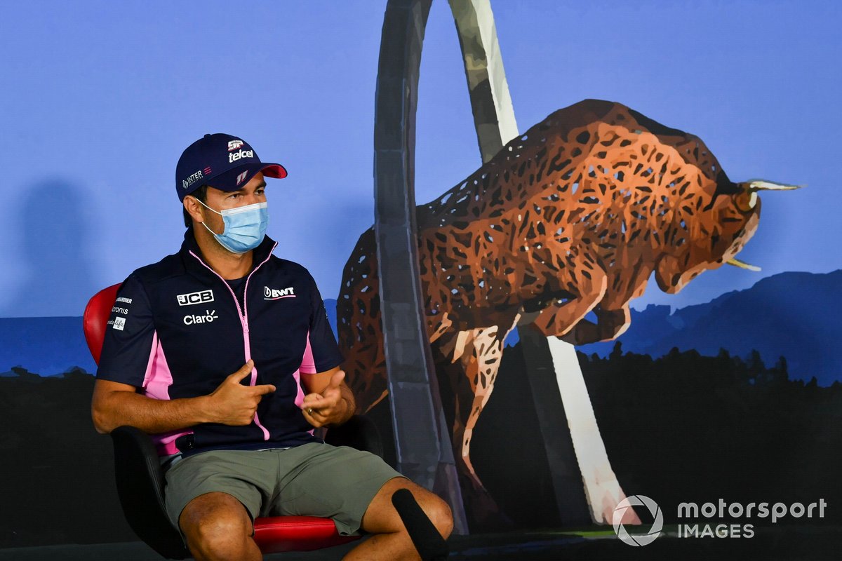 Sergio Pérez, Racing Point en la conferencia de prensa