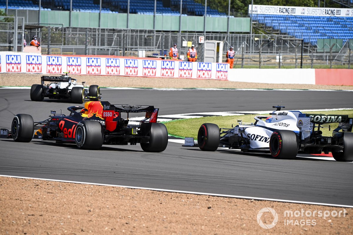 Alex Albon, Red Bull Racing RB16, George Russell, Williams FW43