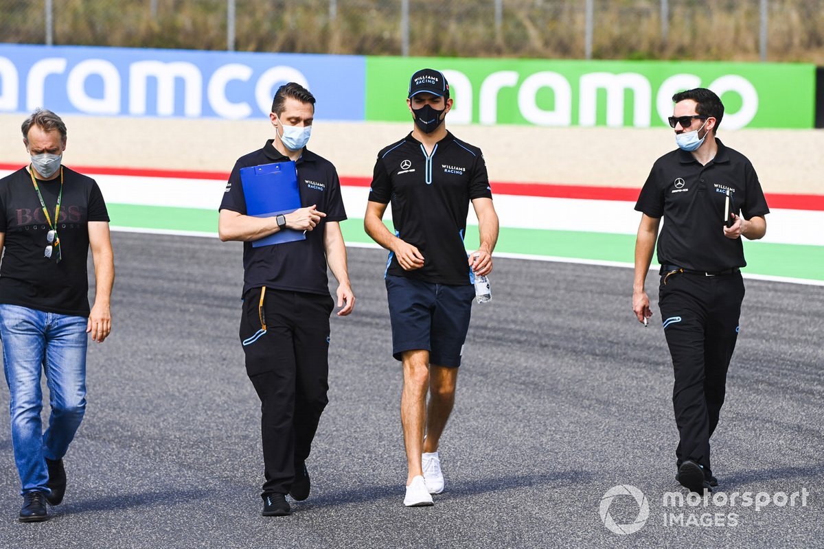 Nicholas Latifi, Williams Racing cammina in pista