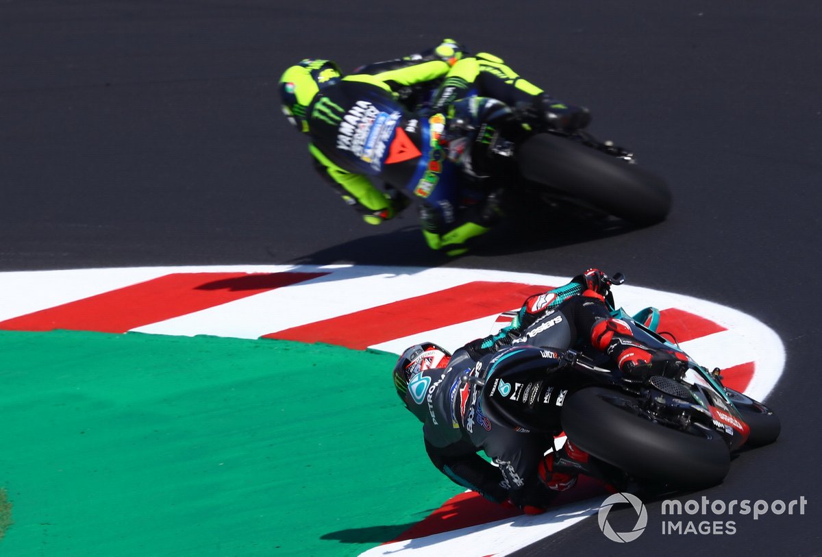 Valentino Rossi, Yamaha Factory Racing Fabio Quartararo, Petronas Yamaha SRT
