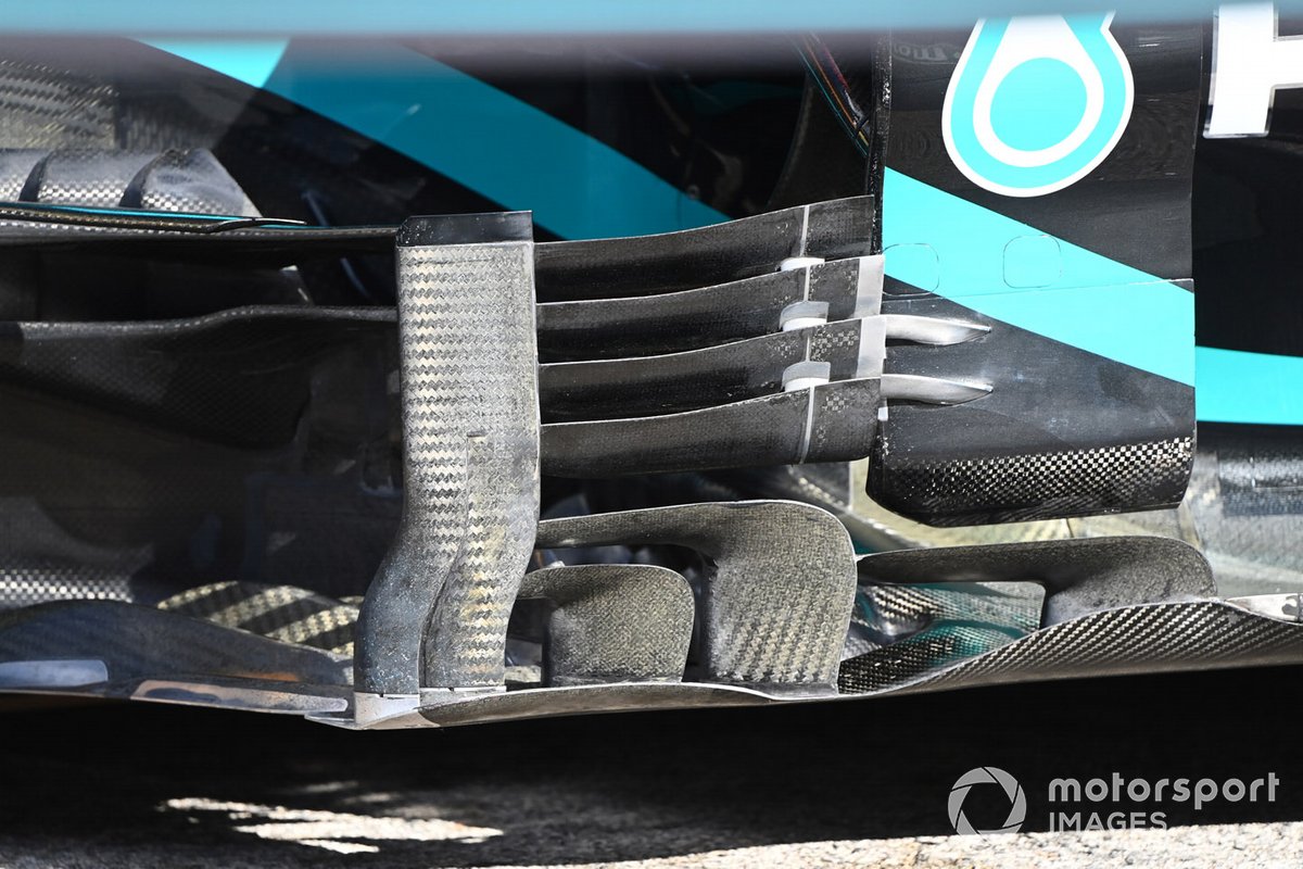 Mercedes W11: Luftleitbleche