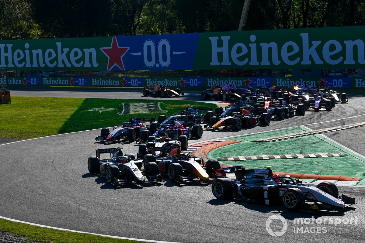 Christian Lundgaard, ART Grand Prix, Luca Ghiotto, Hitech Grand Prix e Yuki Tsunoda, Carlin