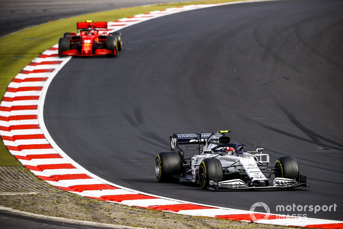 Pierre Gasly, AlphaTauri AT01, Charles Leclerc, Ferrari SF1000