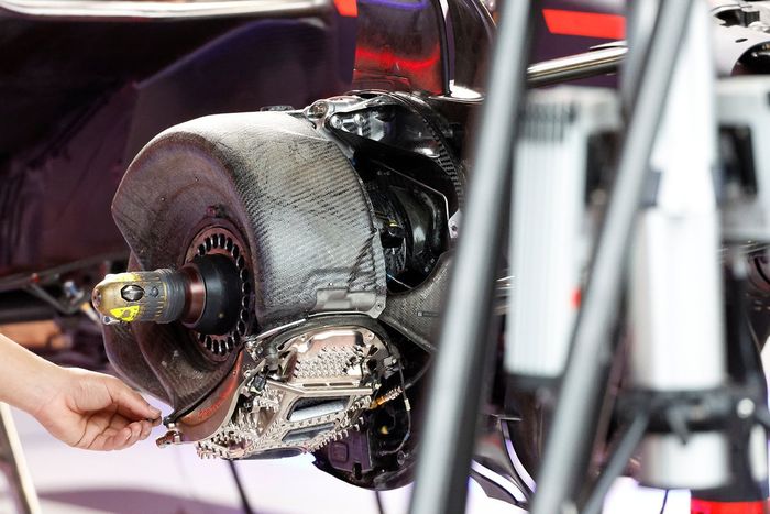 Detalle del tambor de freno del Red Bull Racing RB19