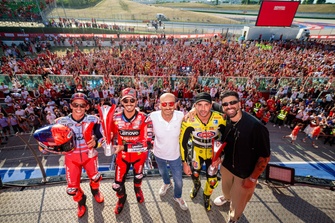 Marc Marquez, Gresini Racing, Francesco Bagnaia, Tim Ducati, Claudio Domenicali, CEO Ducati Motor Holding dan Andrea Iannone, Tim Go-Eleven 