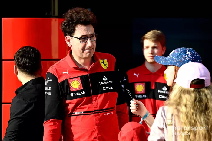 Mattia Binotto, director del equipo Ferrari