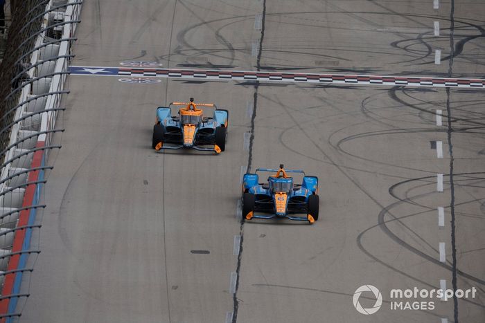 Felix Rosenqvist, Arrow McLaren Chevrolet, Alexander Rossi, Arrow McLaren Chevrolet