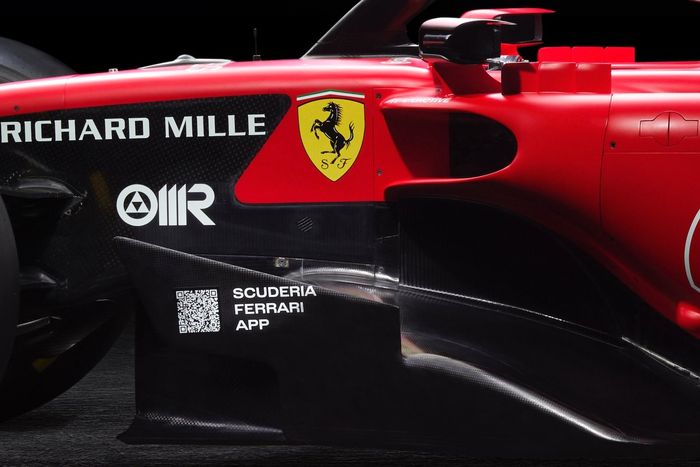 Ferrari SF-23. Detalle lateral