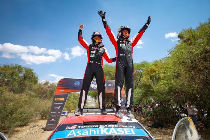 Ganadores Sébastien Ogier, Vincent Landais, Toyota Gazoo Racing WRT Toyota GR Yaris Rally1