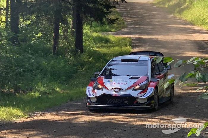 Valtteri Bottas is testing Toyota Yaris WRC