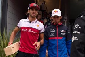 Antonio Giovinazzi, Alfa Romeo Racing
 and Pierre Gasly, Toro Rosso 