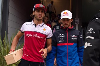 Alexander Albon, Red Bull Racing e Pierre Gasly, Toro Rosso