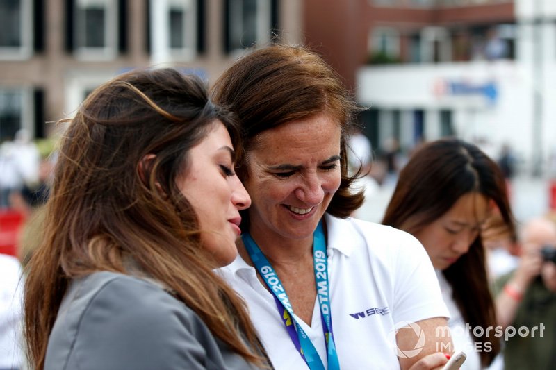 Catherine Bond Muir, W Series CEO, Vicky Piria