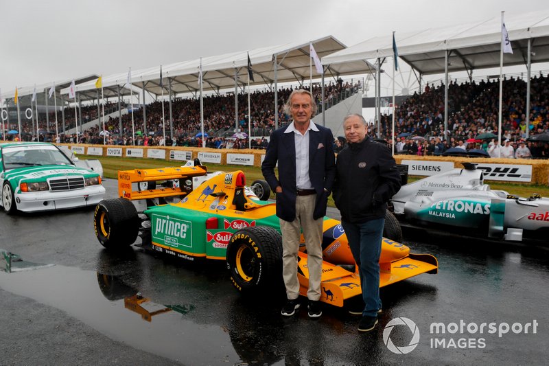 Luca Cordero di Montezemolo and Jean Todt at the Michael Schumacher Celebration