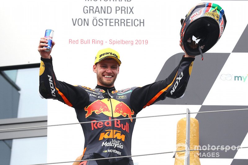 Podium: winner Brad Binder, KTM Ajo