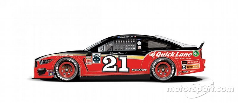 A Wood Brothers Racing prestará homenagem ao fundador da equipe, Glen Wood, com o esquema de pintura que Wood guiou em 1957, inclusive em sua única aparição como piloto em Darlington