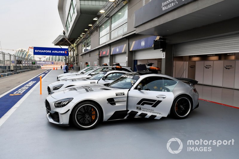 Safety Car in the paddock