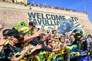 Valentino Rossi, Yamaha Factory Racing, dans les rues de Tavullia