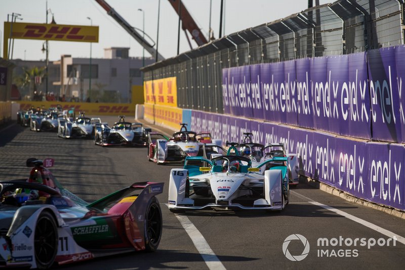 Lucas di Grassi, Audi Sport ABT Schaeffler, Audi e-tron FE05, Oliver Turvey, NIO Formula E Team, NIO Sport 004, Jose Maria Lopez, GEOX Dragon Racing, Penske EV-3