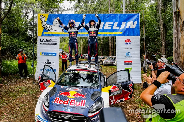 I Campioni 2018 del WRC Sébastien Ogier, Julien Ingrassia, Ford Fiesta WRC, M-Sport Ford, Malcolm Wilson