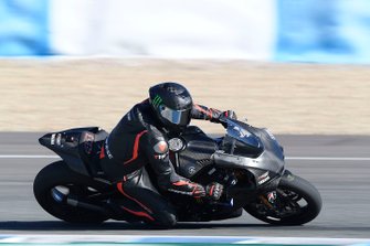 Lewis Hamilton prova la Yamaha Superbike