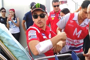 Jorge Lorenzo, Ducati Team taken to hospital after crash