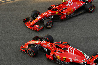 Sebastian Vettel, Ferrari ve Kimi Raikkonen, Ferrari