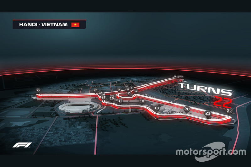 Representación del circuito de Vietnam 2020