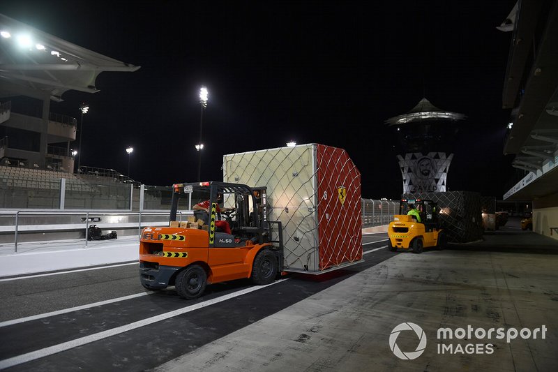 Forklift and Ferrari freight
