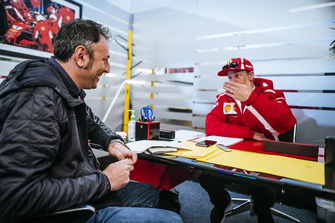 Kimi Raikkonen, Ferrari with Roberto Chinchero