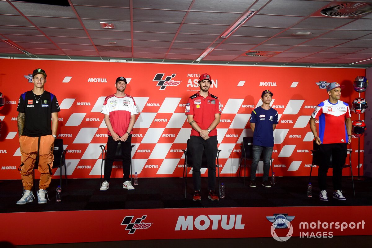 Fabio Quartararo, Yamaha Factory Racing, Jake Dixon, Francesco Bagnaia, Ducati Team, Ayumu Sasaki, Jorge Martin, Pramac Racing