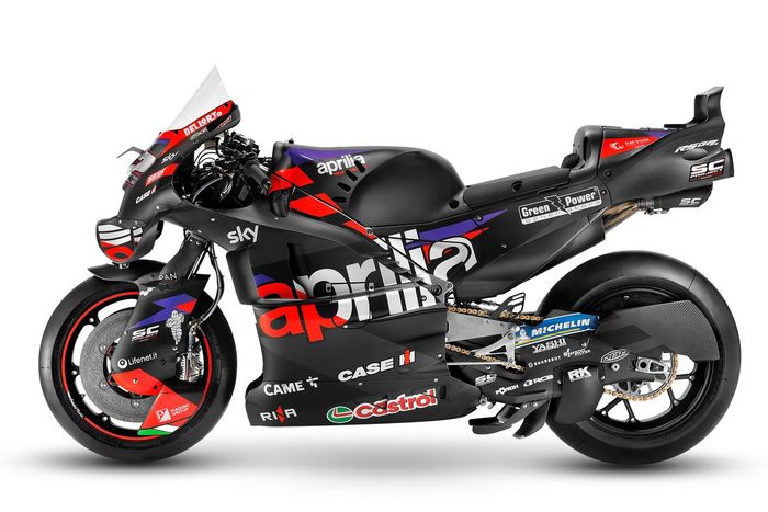 La moto di Maverick Vinales, Aprilia Racing