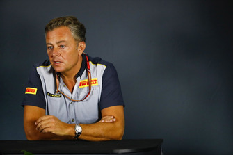 Mario Isola, Racing Manager, Pirelli Motorsport, in de persconferentie