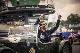 Daniel Ricciardo, Red Bull Racing lors de la parade des pilotes