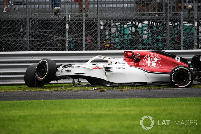 L'accident de Marcus Ericsson, Sauber C37 
