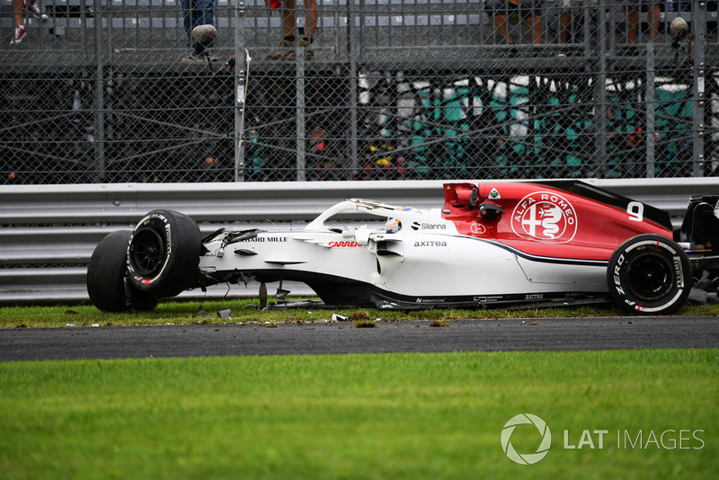 El accidente de Marcus Ericsson, Sauber C37